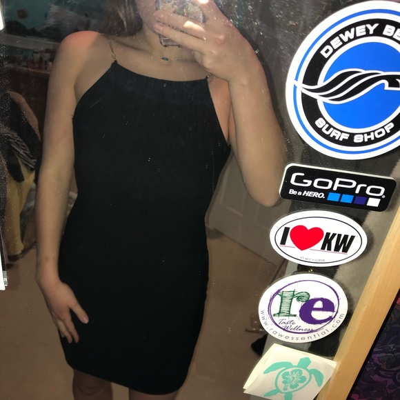 brand new Few Moda black dress with gold chains - Picture 1 of 4